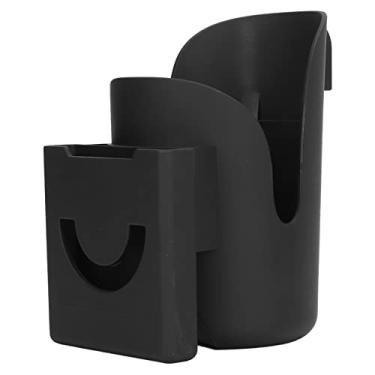 Imagem de Suporte de copo de carrinho de bebê, suporte universal de copo de bicicleta com suporte de telefone e organizador, suporte de mamadeira ajustável para carrinho de bebê, suporte de bebidas, suporte de