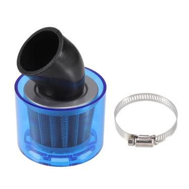 Imagem de A ABSOPRO Limpador de filtro de ar dobrado 38 mm/1,50" filtro de motocicleta para 110-125cc maioria das motocicletas quadriciclos ciclomotores motos sujeira bicicletas de corrida azul