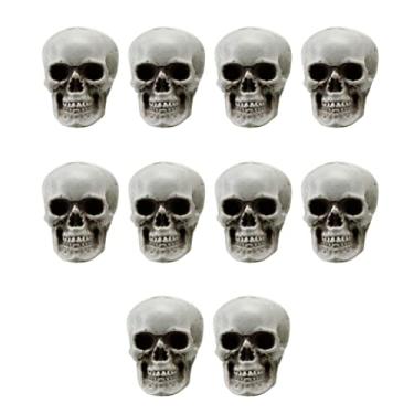 Imagem de Livro decorativo halloween crânio plástico realista mini esqueleto brincadeira prop para casa assombrada 10 peças/3249