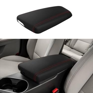 Imagem de XYHGM Capa de apoio de braço para console central de carro para Kia Optima 2011 2012 2013 2014 2015 couro antiarranhões caixa de descanso de braço central tampa protetor de assento protetor de