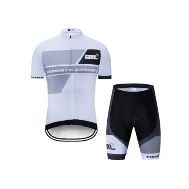 Imagem de Traje de ciclismo masculino moletom de manga curta shorts roupas de ciclismo triatlo equipamento de ciclismo camiseta, Bqxf-0158, 3X-Large