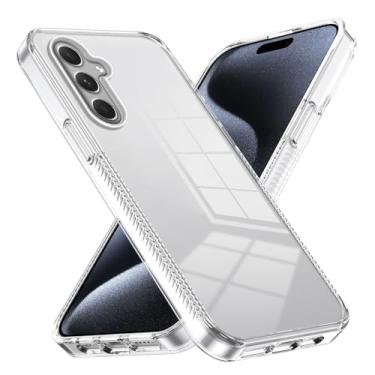 Imagem de Estojo de proteção contra quedas Capa Crystal Clear compatível com Samsung Galaxy A54 5G 2023, PC acrílico rígido, capa traseira protetora ultrafina, capa de absorção de choque antiarranhões compatíve