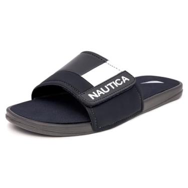 Imagem de Nautica Men's Bower Athletic Slide, Adjustable Straps Comfort Sandal-Grey-9