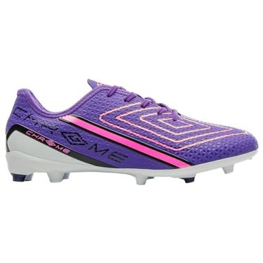 Imagem de Chuteira Umbro Campo Chrome Masculino Roxo Roxa (PURPLE/BRANCO/ROSA FLUOR, BR, Adulto, Numérico, 42)
