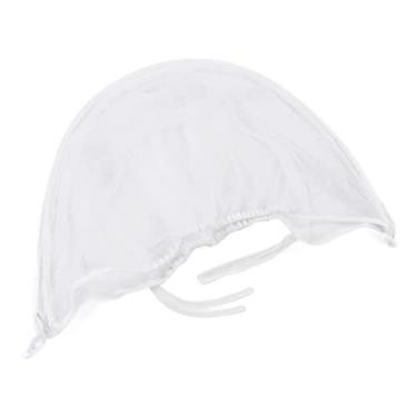 Imagem de Rede Repelente para Carrinho de bebê, Rede Respirável Grande e Segura Em Forma de Favo de Mel, Rede Universal para Repelente de Bebês para Carrinhos de bebê (Branco com capa de borda branca)