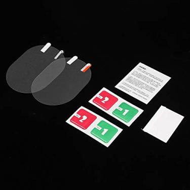 Imagem de Película Protetora para Espelho Retrovisor de Carro, 2 Peças, Transparente, Antiembaçante, Universal, Suv, Caminhão, Trailer, Formato Oval, 100x145mm
