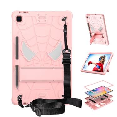 Imagem de Dteck Capa protetora resistente à prova de choque para Samsung Galaxy Tab S6 Lite 26.4 cm (SM-P610/P613/P620) 2024/2022/2020, com suporte/S caneta/alça de ombro, capa protetora leve para crianças