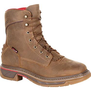 Imagem de Rocky Bota masculina Iron Skull Western, Marrom, 45