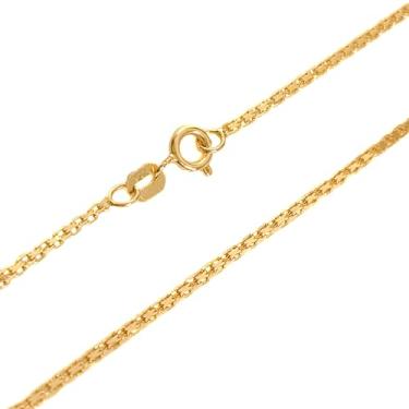 Imagem de Colar Corrente Feminina Bismark Fina 45cm Ouro 18k 750 c/Estojo e Certificado