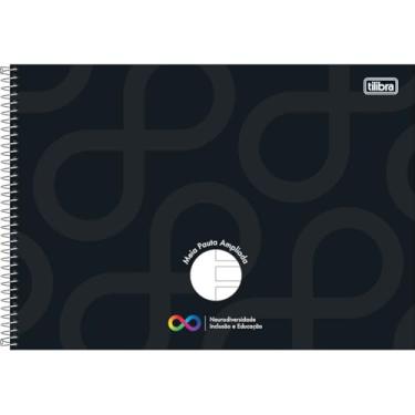 Imagem de Caderno Espiral Capa Dura Meia Pauta Ampliada Tilibra Neuro 40 Folhas- Sortido