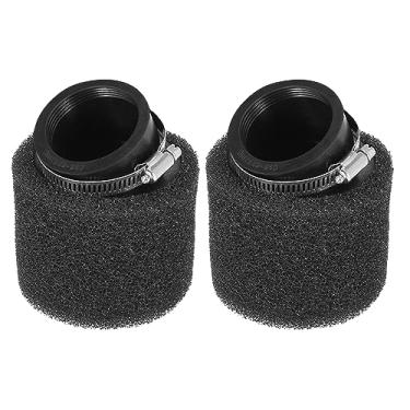 Imagem de Motoforti 2 peças de limpador de filtro de ar universal 48 mm para motocicleta ATV 50cc 70cc 90cc 110cc 125cc Dirt Bike 150cc scooter motor limpador de carburador preto