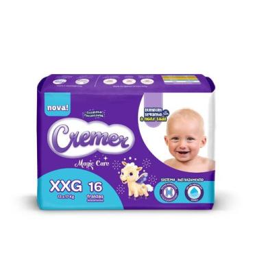 Imagem de Fralda Cremer Magic Care Tamanho XXG Pacote Prática com 16 Fraldas Des