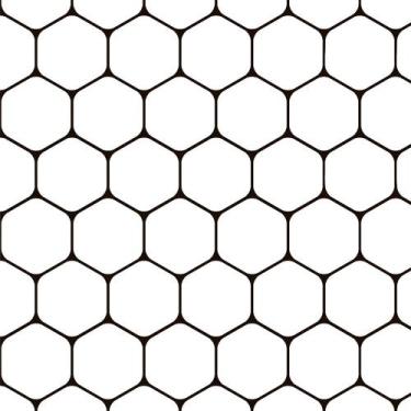 Imagem de Papel de Parede Para Quartos E Sala Hexágono Geométrico 1 Metro - Pape