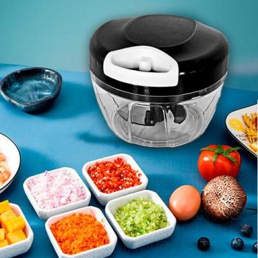 Imagem de Mini Processador De Alimentos Manual 500ml Cores Original Line Casa - 