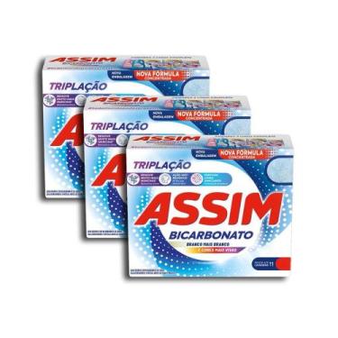 Imagem de Sabão Em Pó Assim Tripla Ação Grande Kit 3