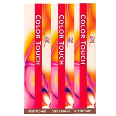 Imagem de Color Touch Tonalizante 3x 4/77 Castanho Médio - Wella, UNICA