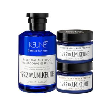 Imagem de Kit Keune 1922 By J.M. Essential Premium Premier Pasta e Cera (3 produtos)