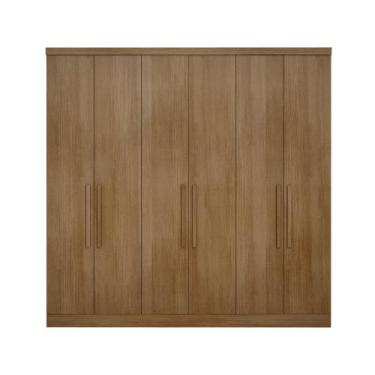 Imagem de Modulo de Casal Safira para Guarda Roupa em MDF com 6 Portas e 6 Gavet