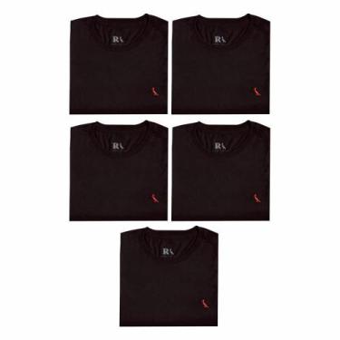 Imagem de Kit 5 Camisetas Brasa Pica Pau Bordado Reserva, P, Preto