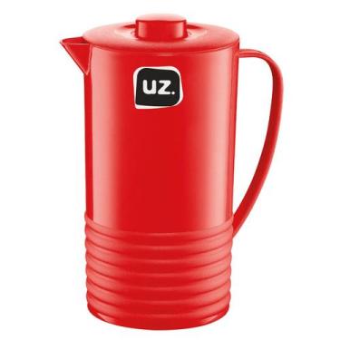 Imagem de Jarra de Suco 1,8 Litros com Tampa Plástico Resistente Água - Uz, Verm