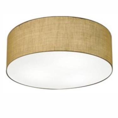 Imagem de Plafon Para Sala de Estar Cilíndrico SE-3006 Cúpula Cor Palha - Vivare