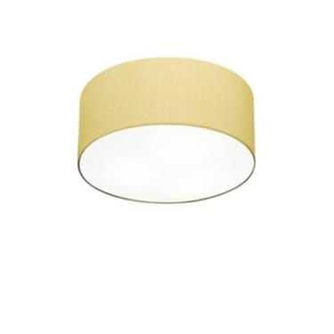Imagem de Plafon Para Sala Cilíndrico SL-3010 Cúpula Cor Algodão Crú - Vivare