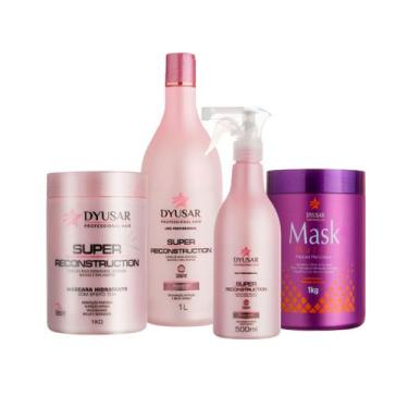 Imagem de Kit Com Reconstrução e Matização Capilar Para Cabelos Loiros - DYUSAR 
