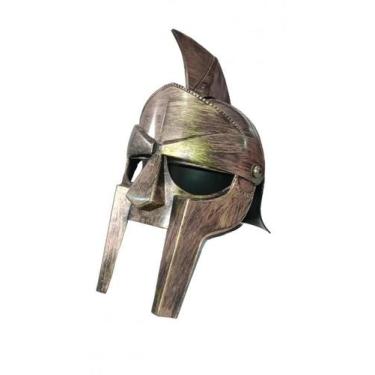 Imagem de Capacete Aki Elmo Articulado Esparta Medieval Grego Dourado - Festas e