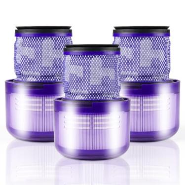 Imagem de Pacote com 3 filtros de substituição para aspirador de pó Dyson V12, Dyson V12 Detect Slim, Dyson V12 Detect Slim Absolute, V12 Animal, SV20 SV30 SV34 SV35, peça de substituição do filtro nº 971517-01
