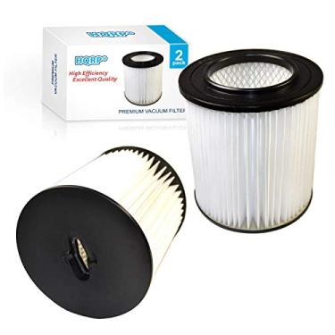 Imagem de HQRP Pacote com 2 filtros de 18 cm compatíveis com sistemas de aspirador central Dirt Devil Pro 390, 590, 690, 890, 990, Platinum Force 299e H-P, substituição 8106-01