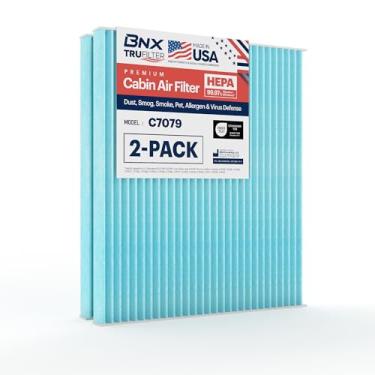 Imagem de BNX Filtro de ar de cabine TruFilter C7079, HEPA 99,97%, compatível com Nissan Altima, Maxima, Murano, Pathfinder; Infiniti JX35, Q60, QX60 (pacote com 2)