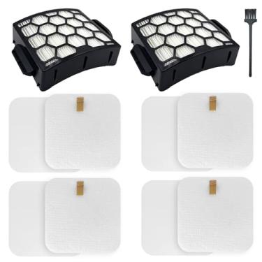 Imagem de Peças de reposição de filtro LA555 LA402 para Shark LA300, LA301, LA322, LA351, LA502, LA455, LA702 Rotator Lift-Away ADV DuoClean PowerFins aspirador vertical XHF320 e XFFK320, 2 HEPA + 4 espuma e