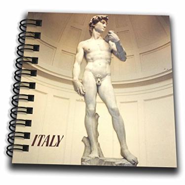 Imagem de 3dRose Bloco de notas Michaelangelo s David-Mini, 10 x 10 cm (db_28346_3)