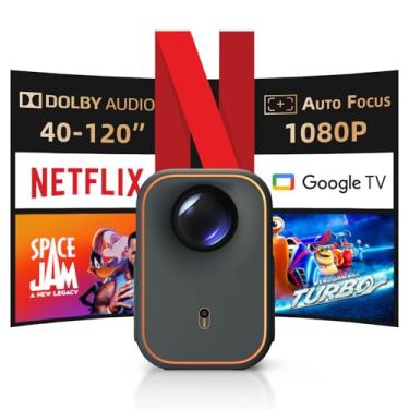 Imagem de [Certificado Netflix] Projetor Formovie Xming Episode One, com Wifi e Bluetooth, Licença Netflix Google TV, Suporta 1080P 4K, Smart, Dolby Audio, Portátil para Exteriores, Cinema em Casa