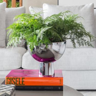 Imagem de Cachepot Alto Stacks Prata - St James