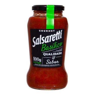 Imagem de Molho De Tomate Basilico Vidro 500g - Salsaretti