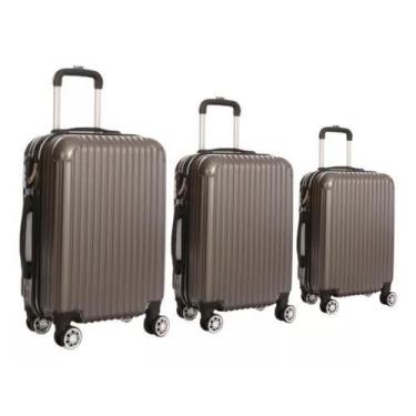 Imagem de Kit Malas Rodinha 360º Pequena 10kg Media 23kg E Grande 32kg - BLACKLI