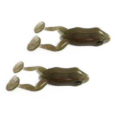 Imagem de Kit 2 Iscas Artificiais Para Pesca Monster 3X Paddle Frog 9,5cm, Fores