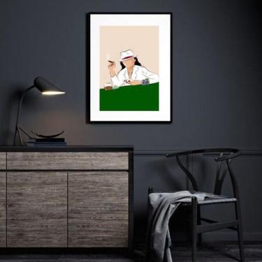 Imagem de Quadro Maria Navalha Jogando Baralho - 60x48cm - Quadros On-line, Made