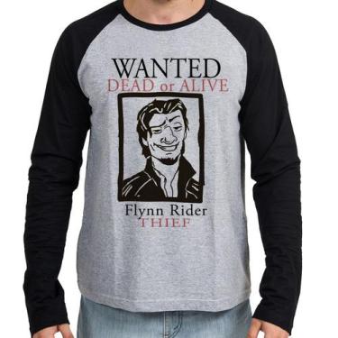 Imagem de Camiseta Manga Longa blusa Flynn Rider Enrolados  - Empório Dutra, GG 