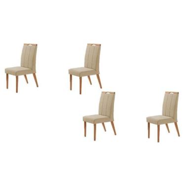 Imagem de Kit 4 Cadeiras Paris - Pardo - Gran Decore