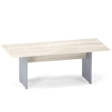 Imagem de Mesa Reunião Pé Painel P25 Pandin 2,6 M Casablanca e Cinza