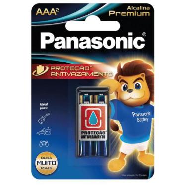 Imagem de Pilha Palito AAA Alcalina Premium Panasonic - c/2 (cx c/12)