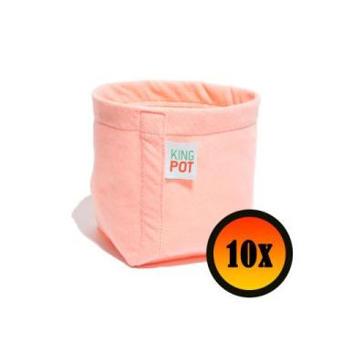 Imagem de 10 Vasos De Plantas De Suculentas 4 Litros - King Pot, Rosa