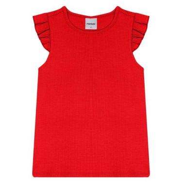 Imagem de Regata Infantil Feminina Rovitex Kids Veremelho - Premium Infantil