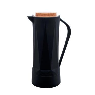 Imagem de Garrafa Térmica 1L Preta Queen - Bon Gourmet (Cód. 5897)