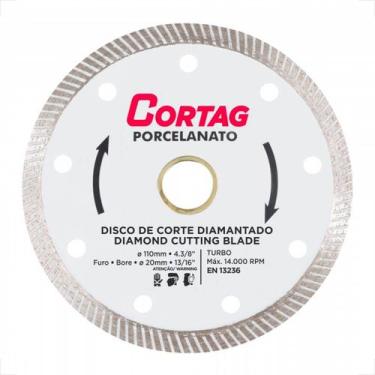 Imagem de Disco cortag diamantado turbo porcelanato 110mm