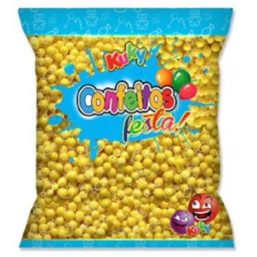 Imagem de Confeito De Açúcar Crocante Sabor Abacaxi 500gr Tubetes - Kuky