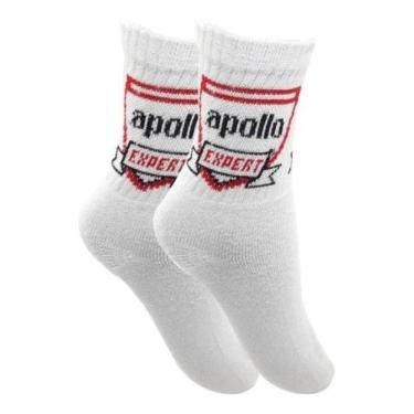 Imagem de Kit 6 Pares Meia Esportiva Adulto Cano Longo Masculino - APOLLO 