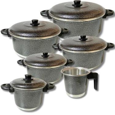 Imagem de Jogo De Caçarola Panela 6 Peças Alumínio Color - G.A.L ALUMÍNIOS, Graf